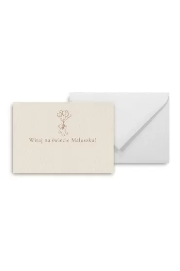 Mini kartka Witaj na świecie