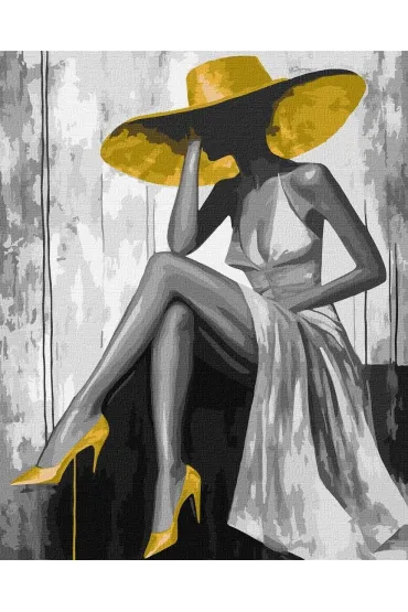 Malowanie po numerach - Złota Pani