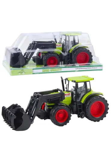 Traktor rolniczy z chwytakiem zielonym