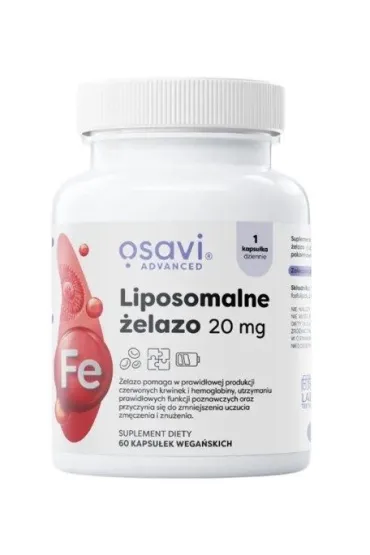 Liposomalne Żelazo 20 mg Suplement diety