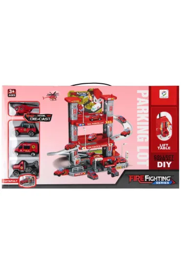 Parking Straż pożarna  z akcesoriami metal MEGA CREATIVE 569339