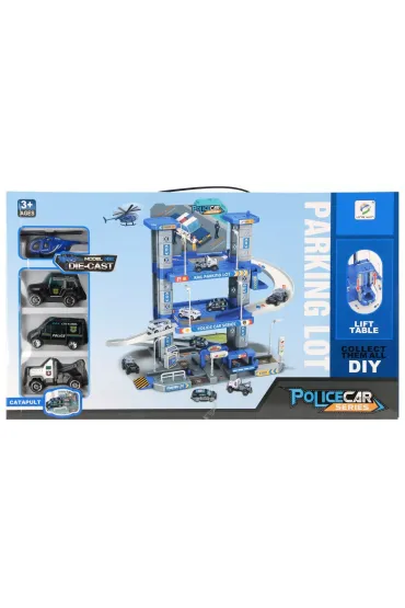 Parking Policja z akcesoriami metalowy MEGA CREATIVE 569338