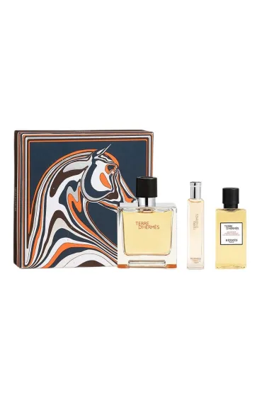 SET Terre d` Pefume spray + Perfume spray + SHOWER GEL