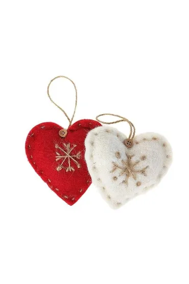 Zawieszka materiałowa serce