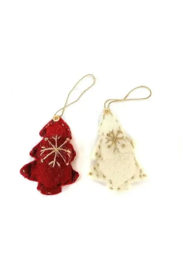 Zawieszka materiałaowa Choinka MIX