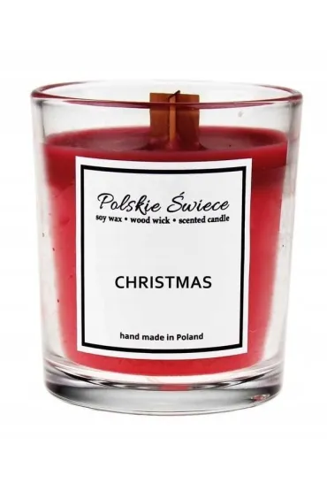 Świeca sojowa Christmas z drewnianym knotem