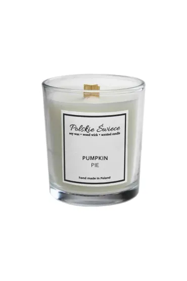Świeca sojowa PUMPKIN PIE z drewnianym knotem