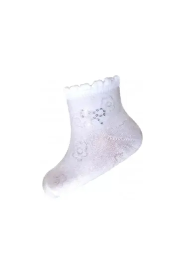 Białe Bawełniane Skarpetki Dziewczęce Princessa 14-16 Milusie