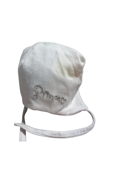 Bawełniana Czapeczka Wiązana Dla Dziewczynki Z Koroną Szara 38-40Cm Yo! Club