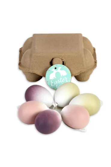 Jajka Wielkanocne Zestaw Zawieszek W Wytłaczance 6 Sztuk