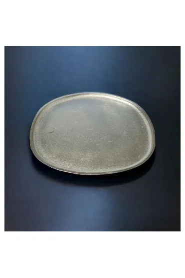Talerzyk Dekoracyjny Srebrny Aluminiowy