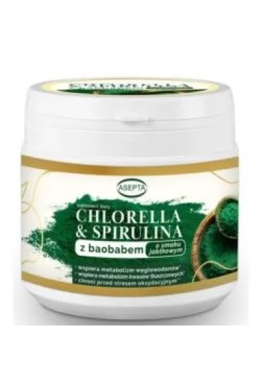 Chlorella & Spirulina z baobabem suplement diety