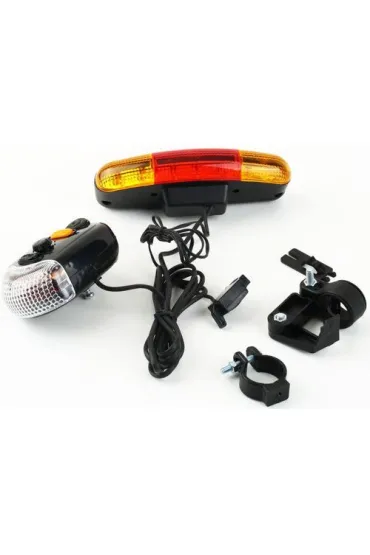 Światła rowerowe z kierunkowskazem  zestaw