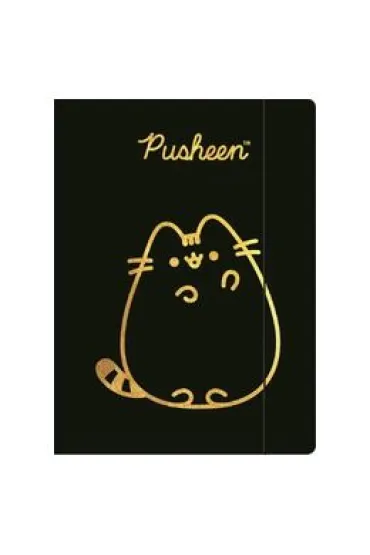 Teczka z gumką A4 Pusheen gold