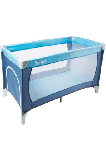 Łóżeczko Turystyczne Dla Dzieci Proste, Praktyczne Z Materacem I Torbą Do Przenoszenia Do 15 Kg Smiki