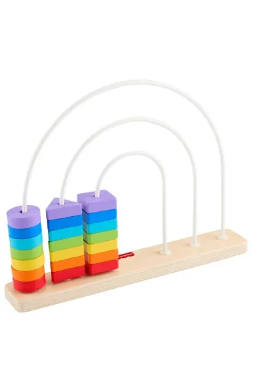 Fisher-Price Tęcza Drewniane koraliki Kształty