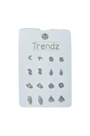 Kolczyki Wkrętki 8 Par