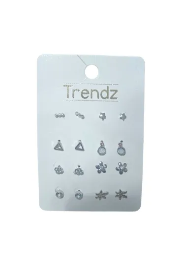 Kolczyki Wkrętki 8 Par