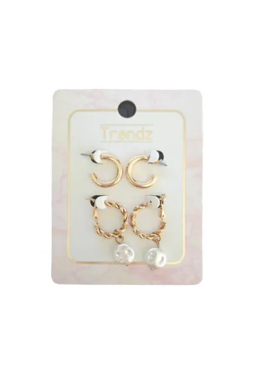 Kolczyki Kółka Wkrętki 2 Pary