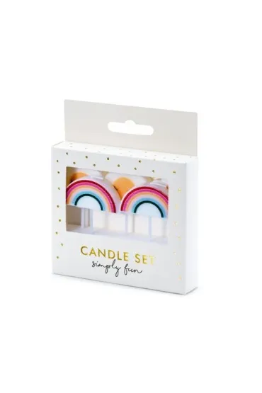 Świeczki urodzinowe - Stokrotki 2 -3,5cm - 5 szt.