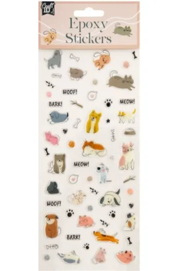 CCG naklejki wypukłe 24x11 psy/koty CR6004 13166