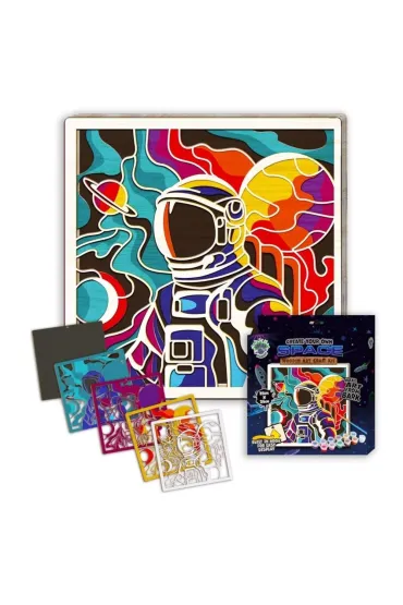 Zestaw do tworzenia obrazów z drewna - Kosmos