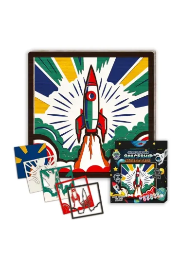 Zestaw do tworzenia obrazów z drewna - Statek