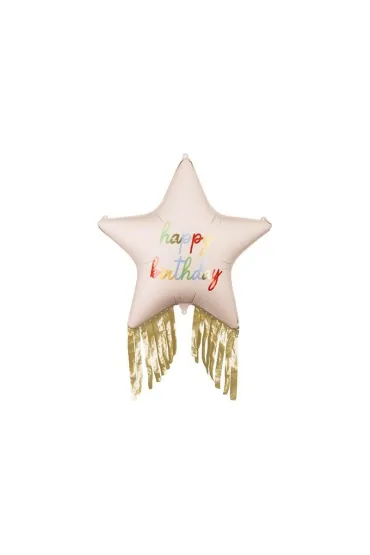 Balon foliowy Gwiazda z frędzlami 72x72cm