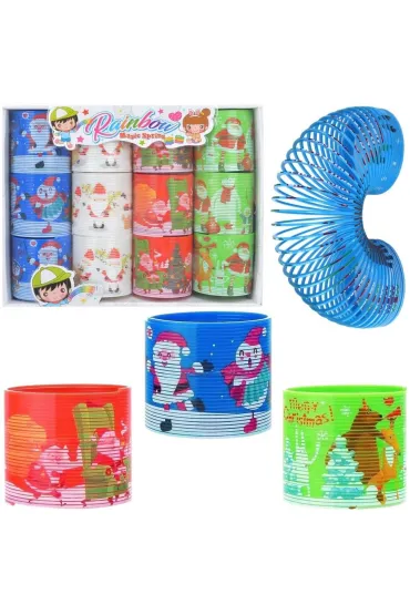 Sprężyna świąteczna 7cm MIX