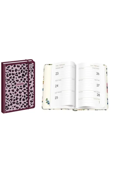 Kalendarz 2026 książkowy A6/192K Mat+UV Pattern