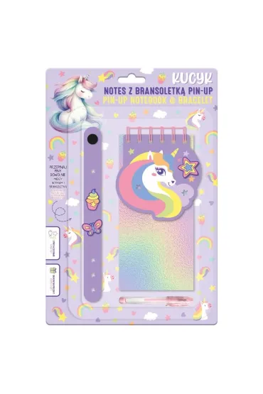 Notes z bransoletką pin-up kucyk