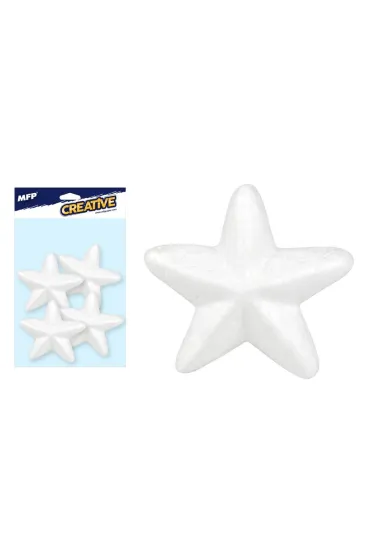 Gwiazda gładka  8cm 4 sztuki