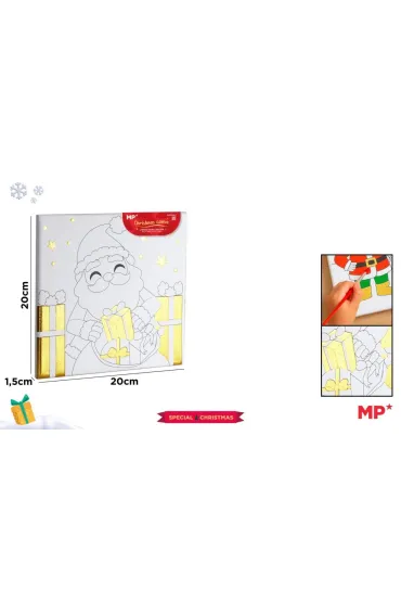 Płótno do malowania złocone - prezenty 20x20cm