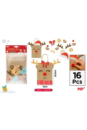 Torebki papierowe świąteczne 2 szt