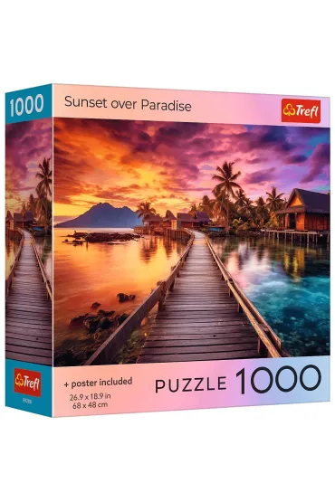 Puzzle 1000 USA Collection: Sunset in the Maldives