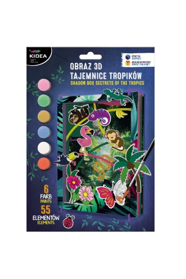 Obraz 3D tajemnice tropików KIDEA