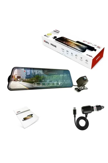 Wideorejestrator z kamerą cofania FHD i WIFI Prime