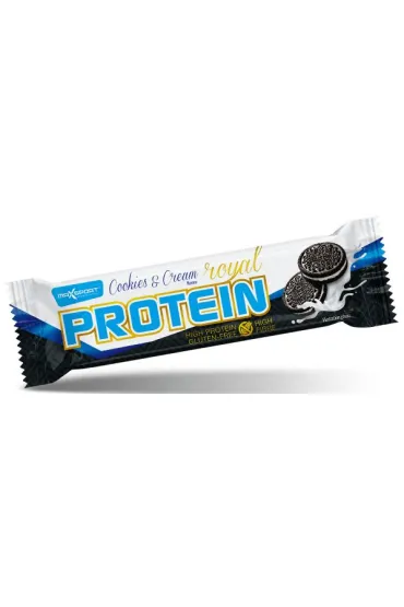 Baton proteinowy o smaku ciasteczkowym w polewie białej