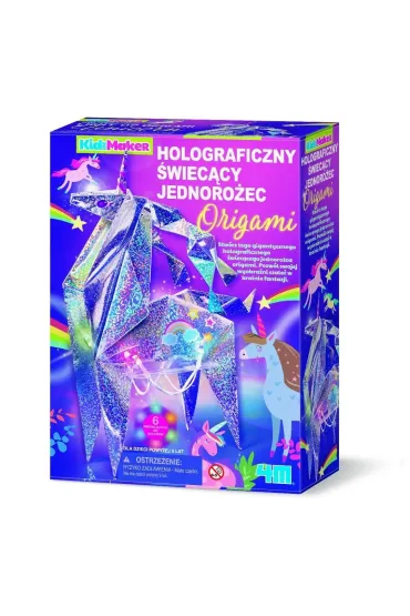 KidzMaker Holograficzny świecący Jednorożec