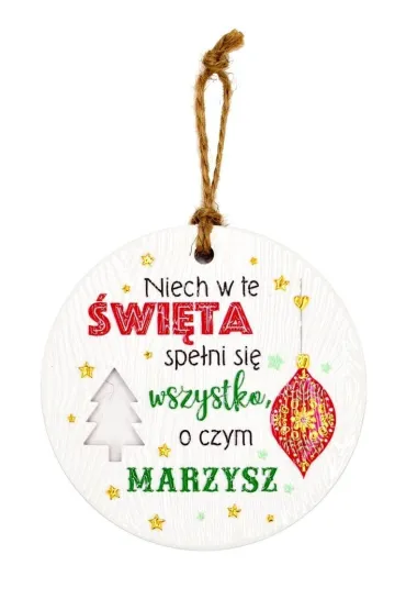 Zawieszka ceramiczna Boże Narodzenie