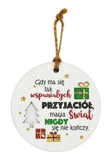 Zawieszka ceramiczna Boże Narodzenie