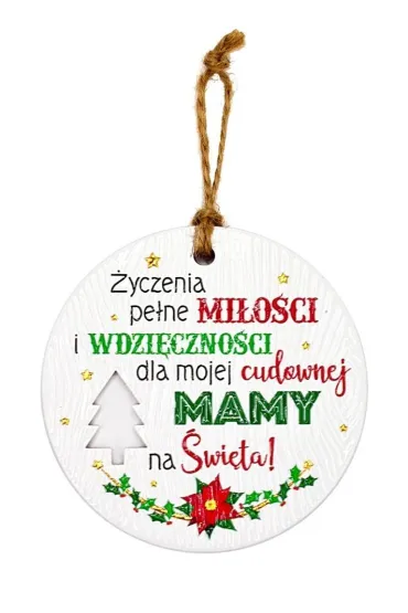 Zawieszka ceramiczna Boże Narodzenie