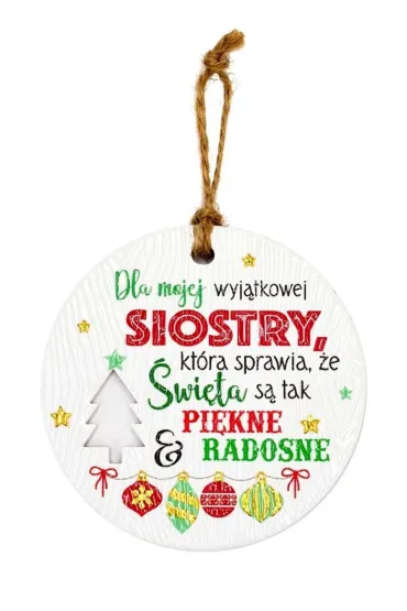 Zawieszka ceramiczna Boże Narodzenie