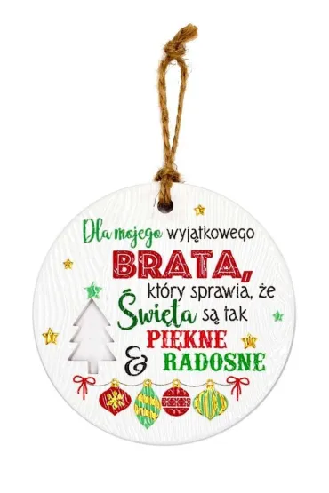 Zawieszka ceramiczna Boże Narodzenie
