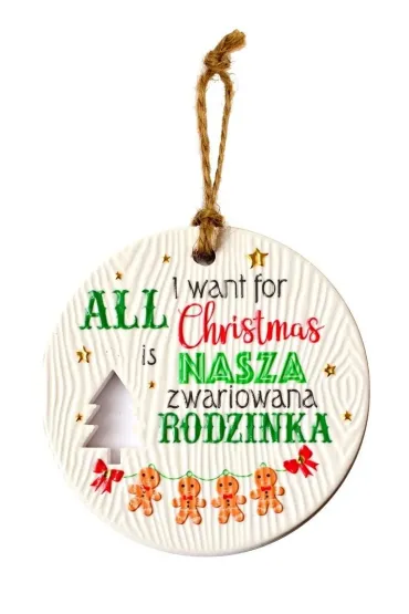 Zawieszka ceramiczna Boże Narodzenie