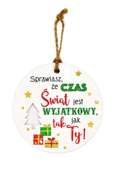 Zawieszka ceramiczna Boże Narodzenie