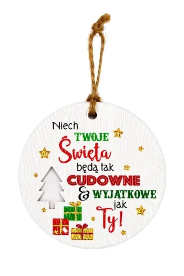Zawieszka ceramiczna Boże Narodzenie