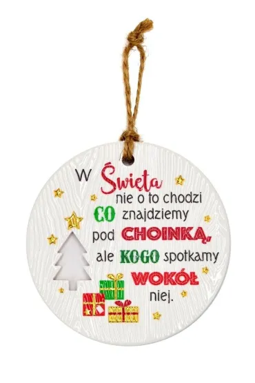 Zawieszka ceramiczna Boże Narodzenie