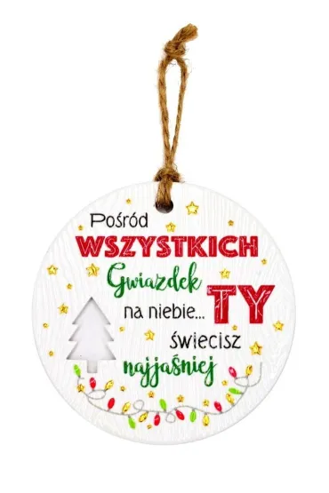 Zawieszka ceramiczna Boże Narodzenie