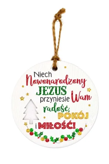Zawieszka ceramiczna Boże Narodzenie
